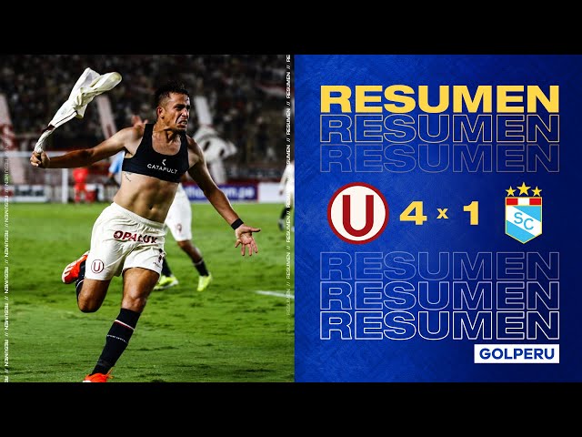 Resumen: Universitario 4-1 Sporting Cristal #TorneoAperturaXGOLPERU class=