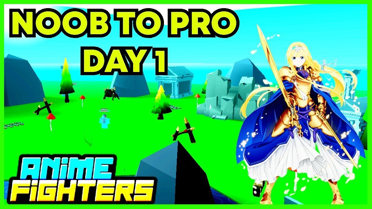 Noob To Pro In Anime Fighters Simulator Day 1| ROBLOX - YouTube