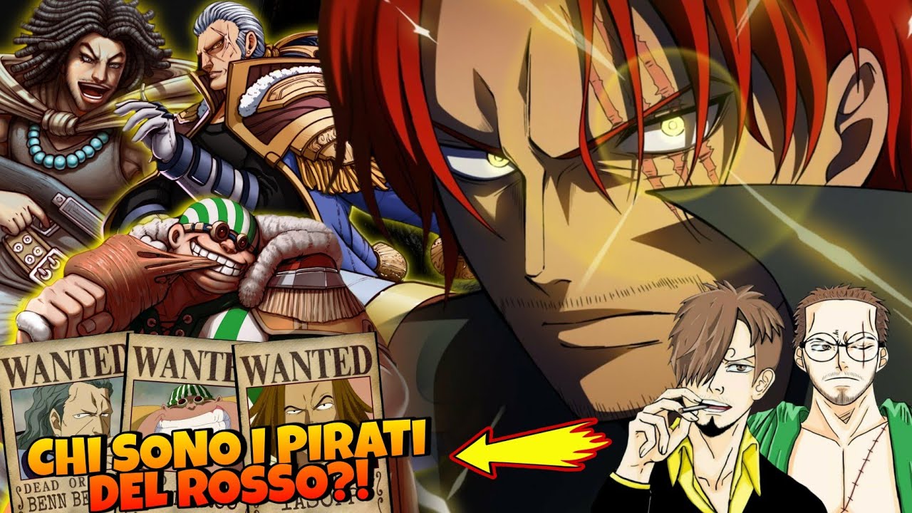 Chi sono i Pirati del Rosso? - La ciurma dell'imperatore SHANKS |One Piece