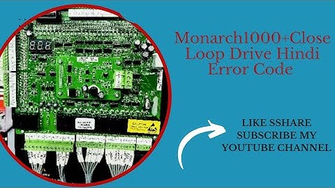 1000+close loop monarch drive hindi error code manual