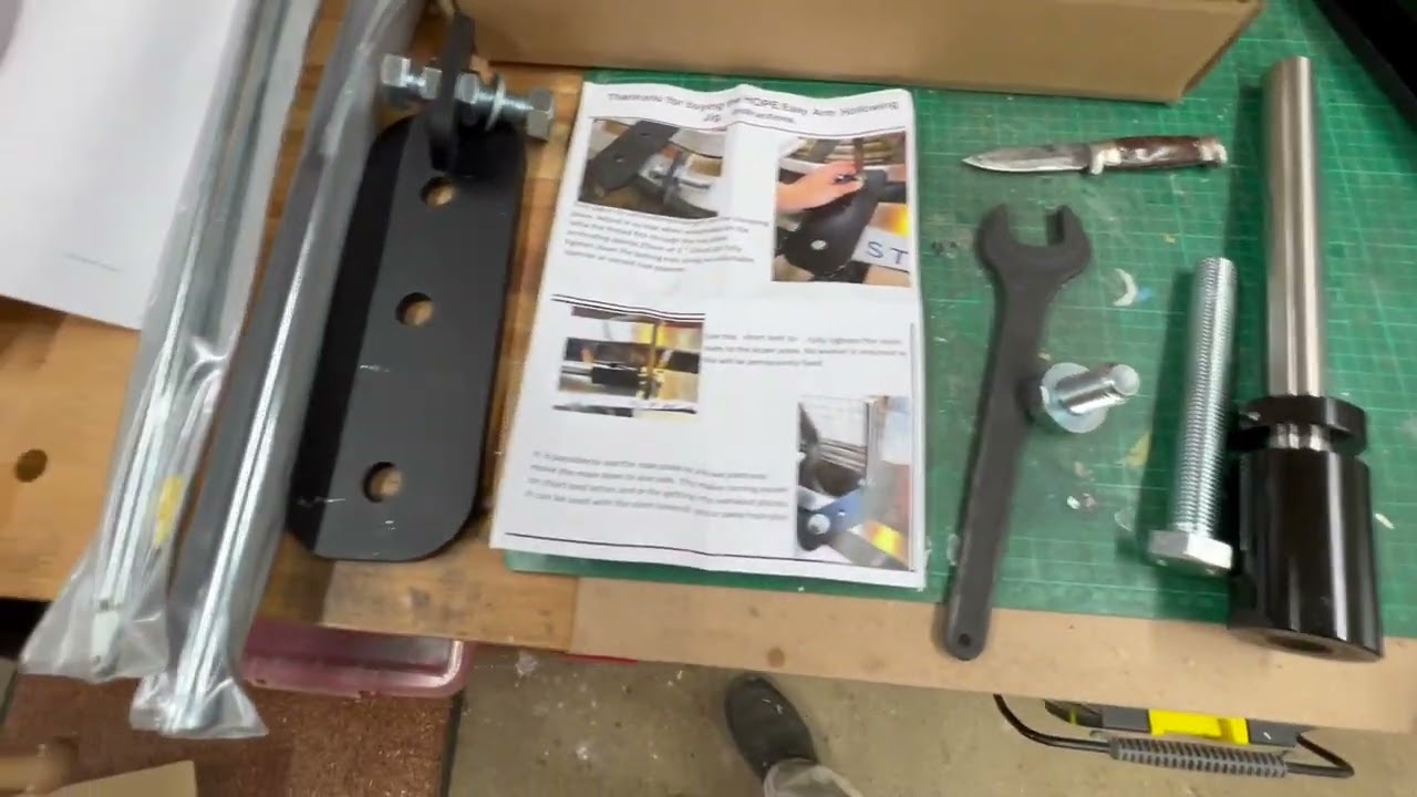 Woodturning by Spinfield Turners: Unboxing Simon Hope Easy Arm hollowing rig