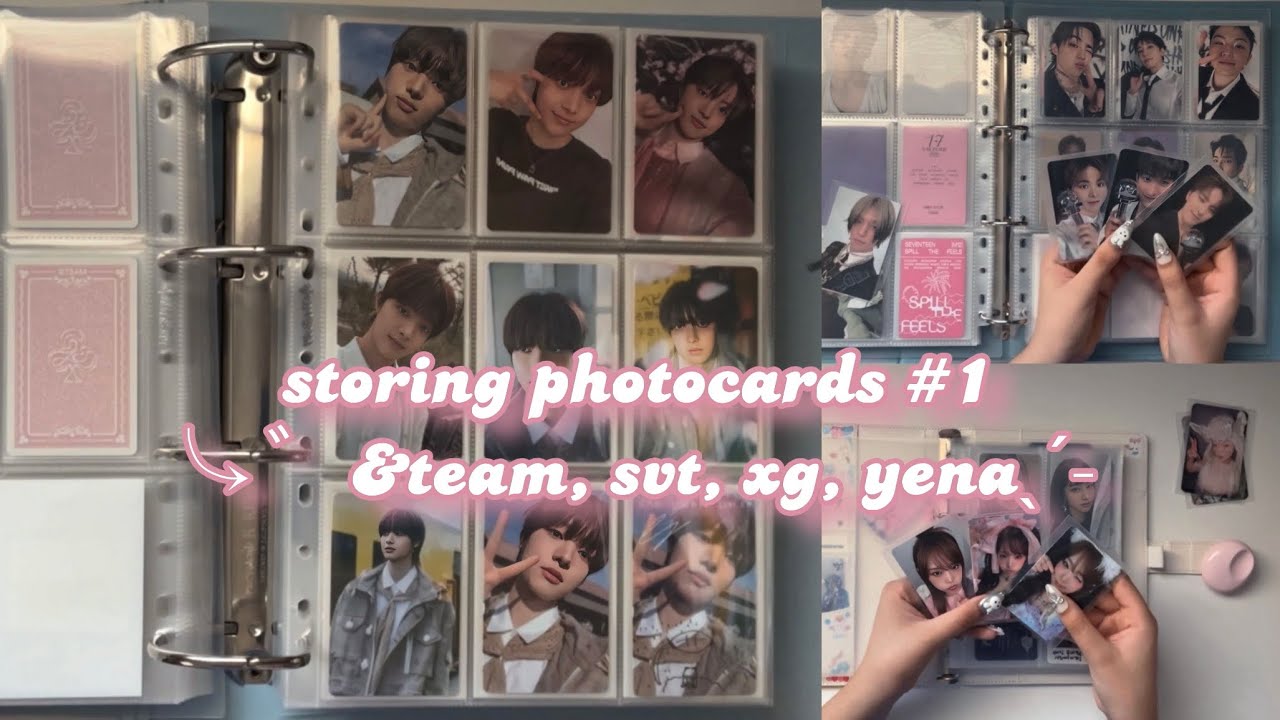 storing photocards #1 ⋆˙⟡ &team ej + ot9 ft. seventeen, xg, and yena