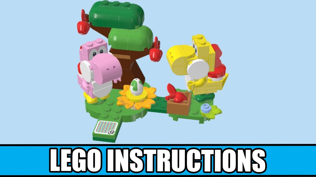 LEGO Instructions - Yoshis' Egg-cellent Forest - Super Mario LEGO instructions