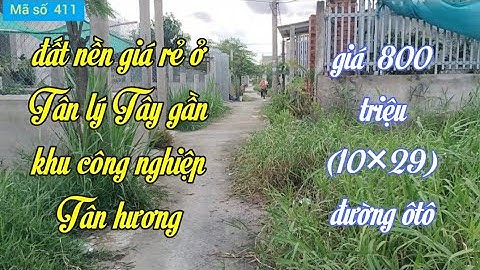 Bán đất nền gần khu công nghiệp Tân hương giá  800 triệu  (10×29) @ ms411