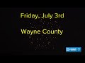 Fireworks displays in northeastern and central Pennsylvania | July 3, 2026