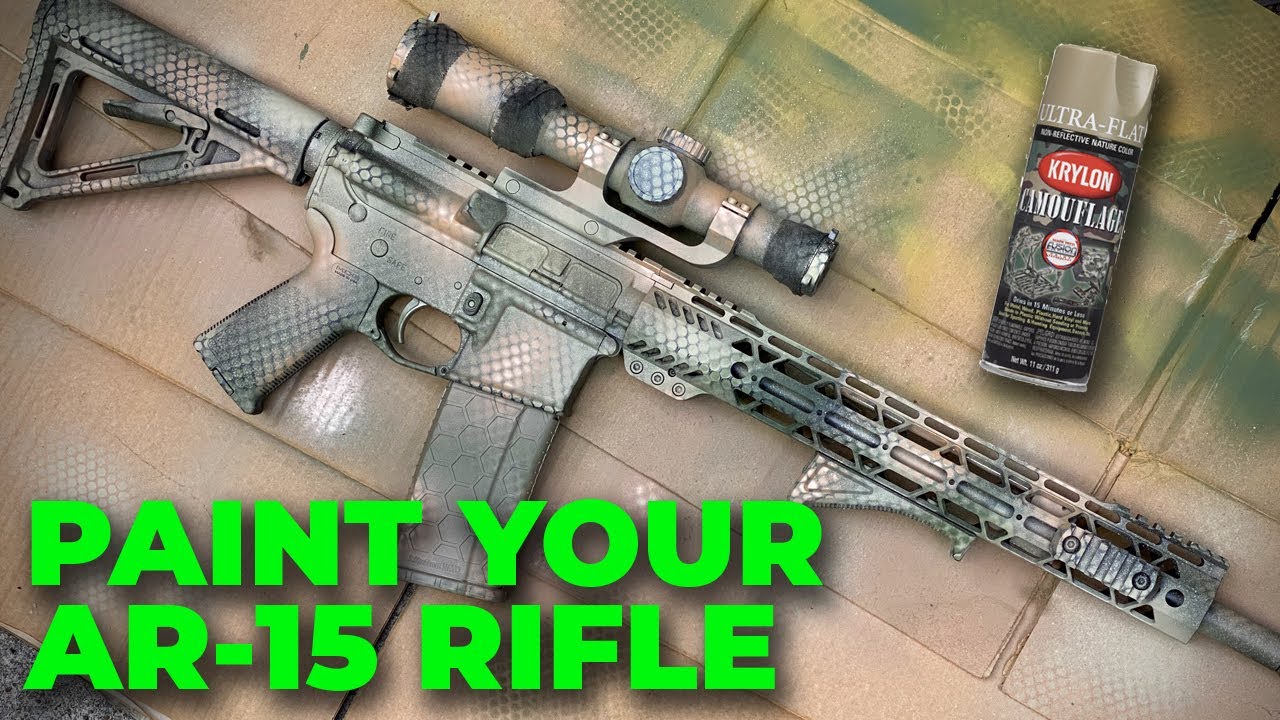 How to Paint Your RECCE Rifle  Minuteman AR-15 for SHTF 