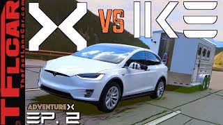 Power Hungry Tesla Model X vs The World's Toughest Towing Test | Adventure X Ep. 2