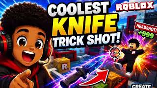 🤯🔪 Coolest Knife Trick Shot Ever?! Did I just hit the impossible shot in Roblox? 🔥🎮 screenshot 5