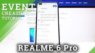 How to Add Event to Calendar on Realme 6 Pro – Create Events