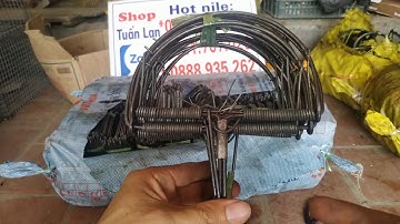 Cạm kẹp bán nguyệt bẫy cò bẫy vạc bẫy chuột bẫy thú giá rẻ LH 0981 767 026
