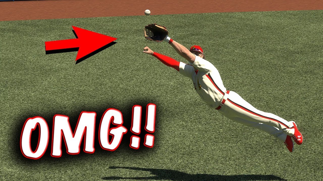 BRYCE HARPER MADE CATCH OF THE YEAR?! MLB THE SHOW 18 DIAMOND DYNASTY