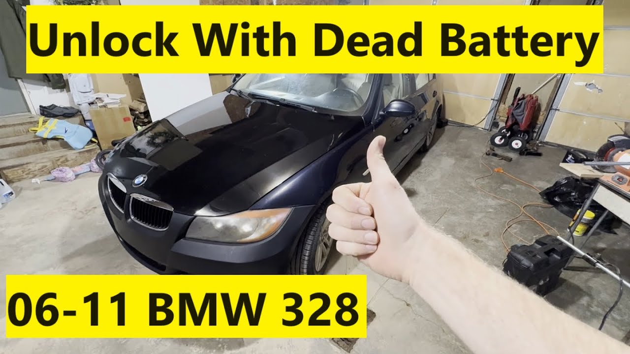 Unlock Trunk With Dead Battery BMW 328i 06 07 08 09 10 11 2006 2007 ...
