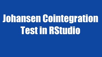 13.5: Johansen Cointegration Test in RStudio part3