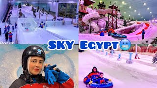 سكي ايجيبت 🩵 جوله تفصيليه في مدينه الثلج |Sky Egypt at Mall of Egypt🥶🥶