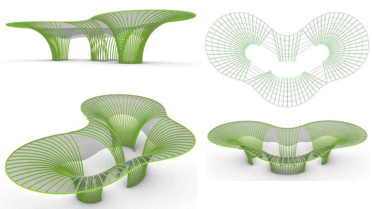 Parametric Bamboo Structure | Inspired by Huanglong Waterfront Bamboo Pavilion