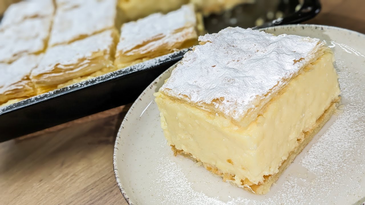 Domaća Krempita je Nepobediva! Sačuvajte Recept | Vanilla Cream Cake