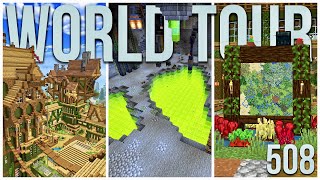 In Depth WORLD TOUR! - Let's Play Minecraft 508