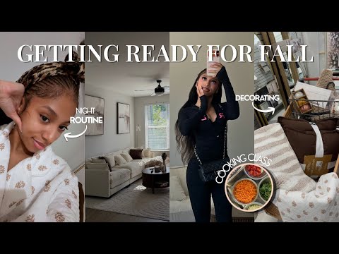 WEEKEND VLOG 🍂: GETTING READY FOR FALL .. TJ Max Shopping ,New Home decor , Cooking Class & MORE