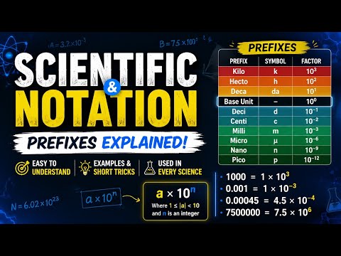 Scientific Notation and Prefixes