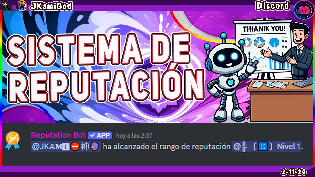 🟣 Cómo crear un sistema de reputación - Reputation Bot💠 Discord 📡 ...
