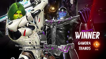 Hawkeye and Black Widow VS Thanos and Gamora - Marvel vs Capcom Infinite