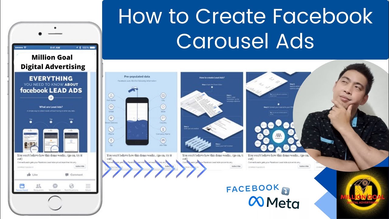 How to Create Facebook Carousel Ads - YouTube