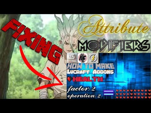 Lucraft Addon "Modding" Tutorial Episode 6 / Bevestiging Attribute Modifiers