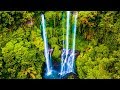 MOST BEAUTIFUL WATERFALLS IN BALI. Travel Indonesia. DJI Mavic Drone Aerial Footage 4k.