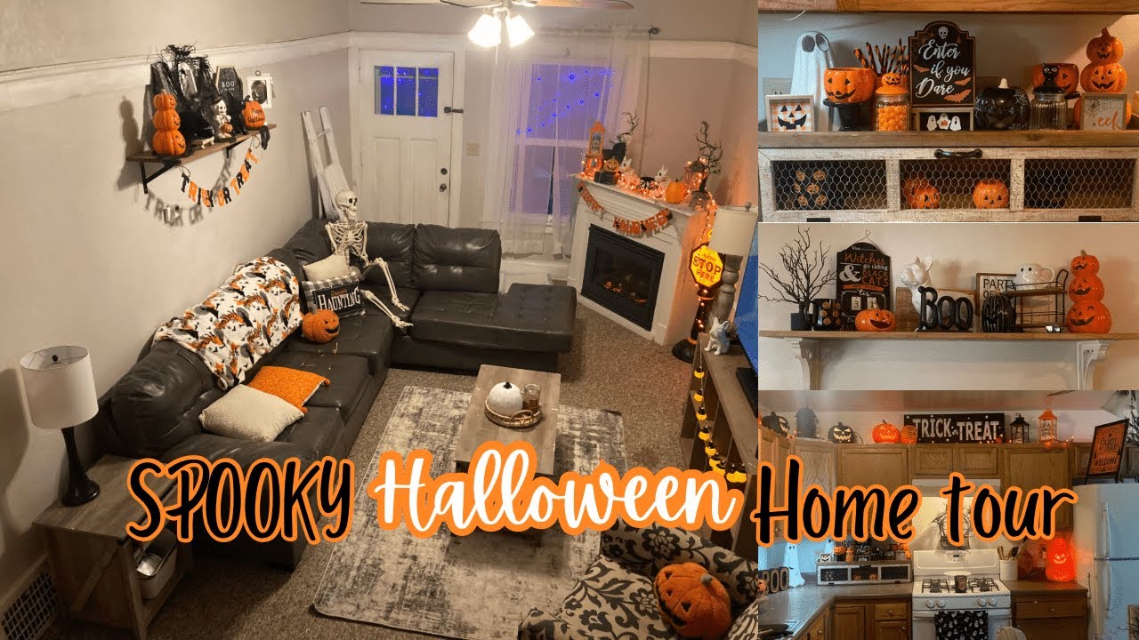 SPOOKY HALLOWEEN HOME TOUR/ HALLOWEEN HOME TOUR 2023 - YouTube