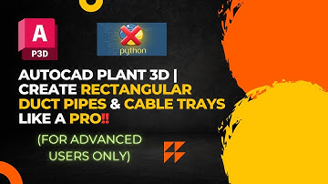 AutoCAD Plant 3D | Create Rectangular Duct, Pipes and Cable Trays