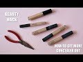 BEAUTY HACK | HOW TO GET MORE CONCEALER OUT / Nishi V