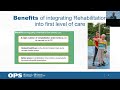 Rehabilitation Equipment for the First Level of Care