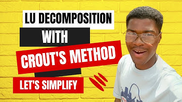 LU Decomposition  || Using CROUT
