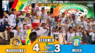 MARQUENSE CHAMPION / Marquense 1(4) vs Mixco 1(3) /PENALTIES/ Apertura 2021 Second Leg Final