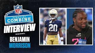 Notre Dame CB Benjamin Morrison gives an update on hip injury recovery, excited for private Pro Day