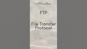 FTP   File Transfer Protocol