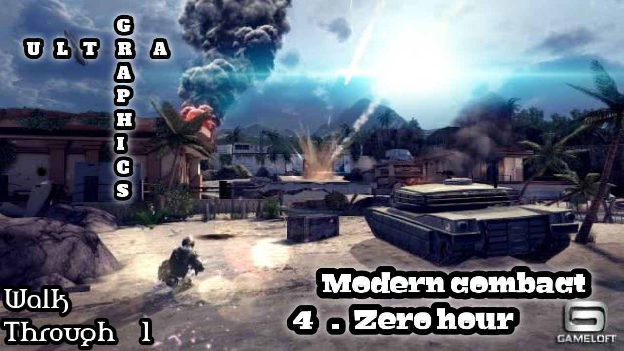 Modern Combat 4 Zero Hour 1.2.3e Apk + Data for