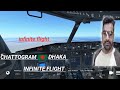 Chattogram🇵🇼 to Dhaka🇵🇼 flying infinite flight simulator gameplay ||Autopilot landing ||