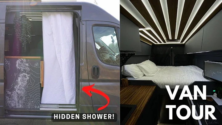 VAN TOUR W/ HIDDEN SHOWER - Ultra Modern Van tour