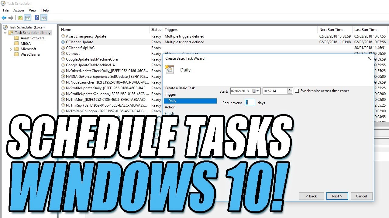 Windows Task Scheduler Start In Optional