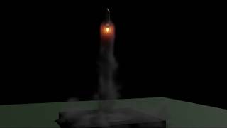 Rocket smoke and fire animation Blender 2.8 Wealth