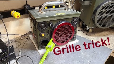 Metal DS-18 grill on Bluetooth ammo can speaker (with a cool mod!)