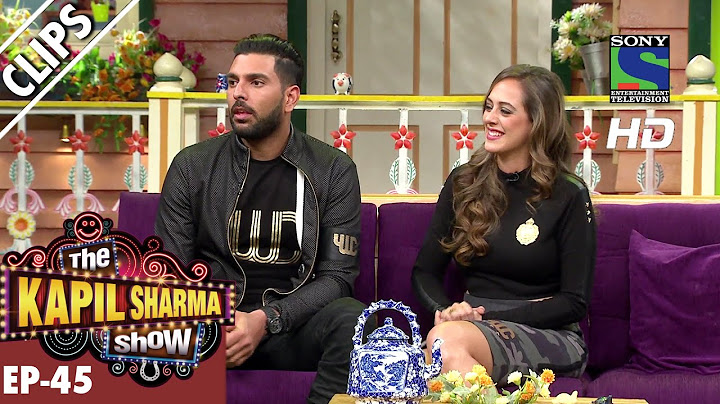 Yuvraj Singh and his fiance Hazel Keech - The Kapil Sharma Show - Ep.45 -24th September 2016