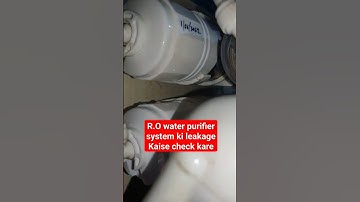 R.O system ki leakage kaise check kare #service #waterpurifier #yourroworld #repair #shorts