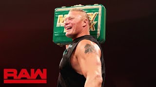 Brock Lesnar celebrates his Money in the Bank contract win: Raw, May 20, 2019