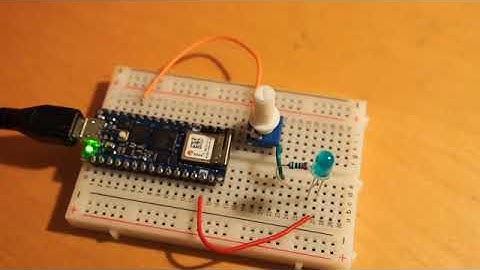 Simple Potentiometer Circuit with Arduino RP2040 Nano Connect