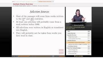 AP English Language & Composition - Multiple Choice Overview