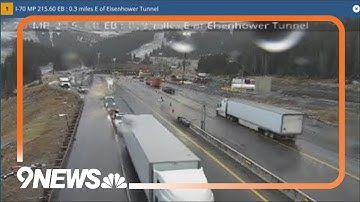 Westbound I-70 closed at Eisenhower Tunnel due to fatal crash, vehicle fire