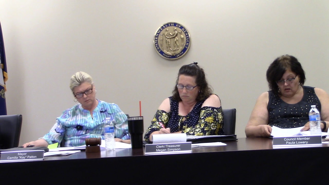 July 2, 2019 Crittenden Ky City Council Meeting 3 YouTube