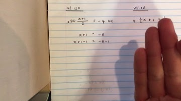 Solving Algebraic Equations using inverse operations